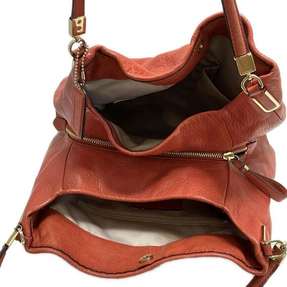 Auth COACH Madison Leather Small Phoebe 26221 Red Leather - Shoulder Bag - Picture 5 of 9